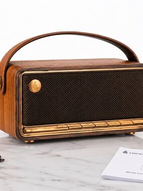 Edifier MP330 Retro Bluetooth Speaker Wood Grain Portable Speaker